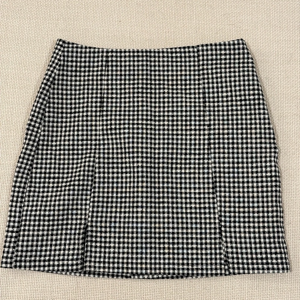 Zara Houndstooth Mini Skirt